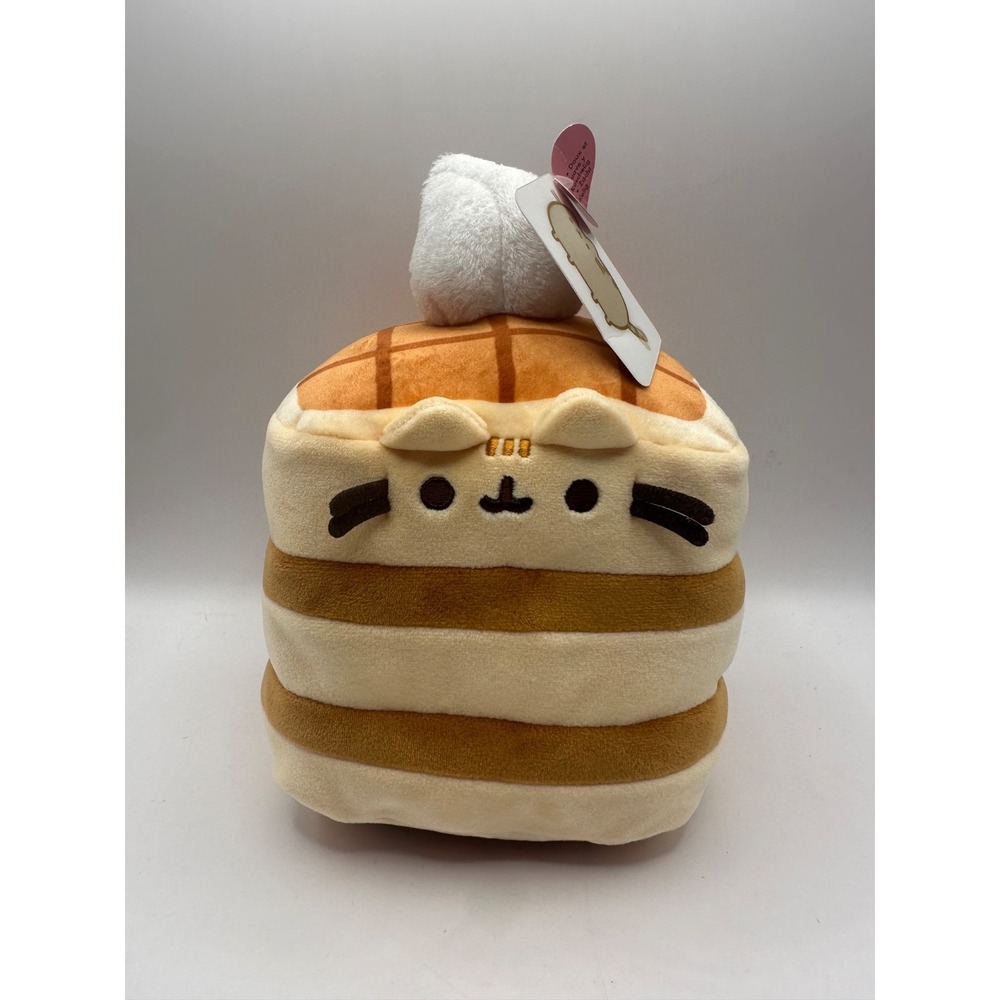 Pusheen‎ Gund 2024 9" Waffle Stack with Whipped Cream Squisheen Plush with Tags